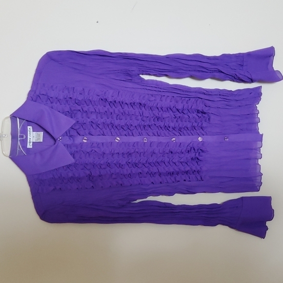 Vintage Women's Buttonup Blouse Size M - Picture 2 of 4